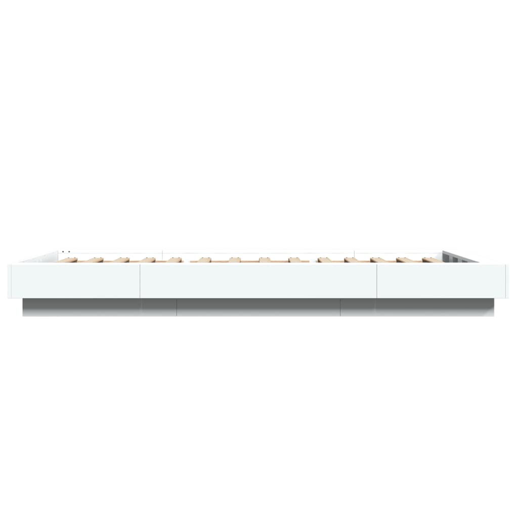 Bed Frame without Mattress White 75x190 cm Small Single