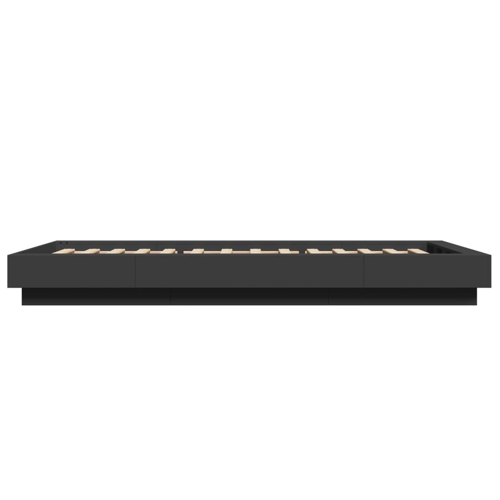 Bed Frame without Mattress Black 75x190 cm Small Single