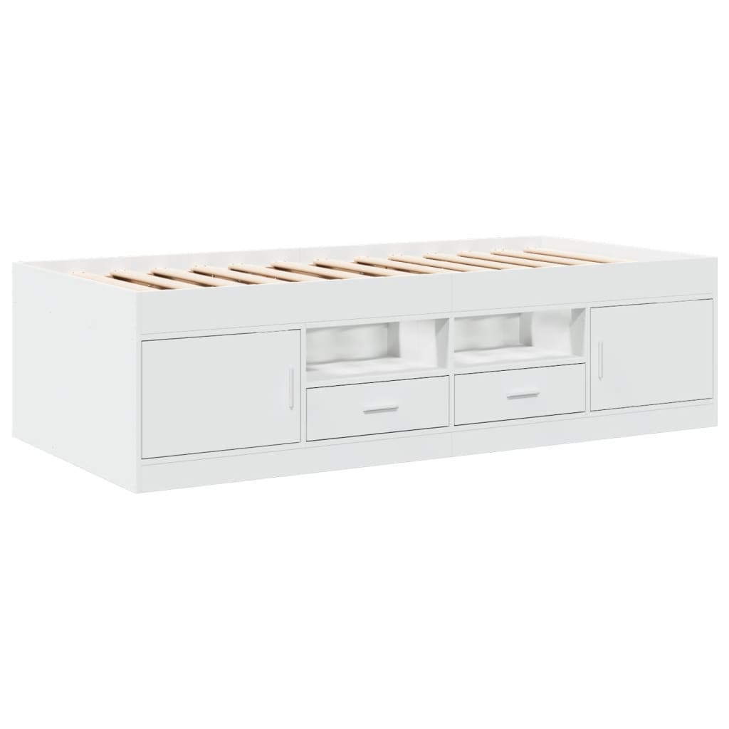 Daybed | White | Engineered wood | 100x200 cm | Daybed | Rectangular
