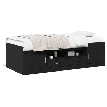 Daybed | Black | Engineered wood | 100x200 cm | Daybed | Rectangular