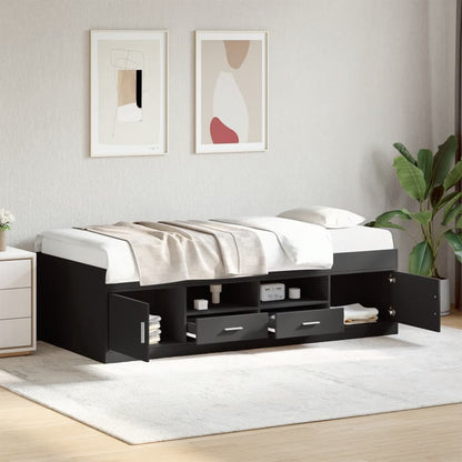 Daybed | Black | Engineered wood | 100x200 cm | Daybed | Rectangular