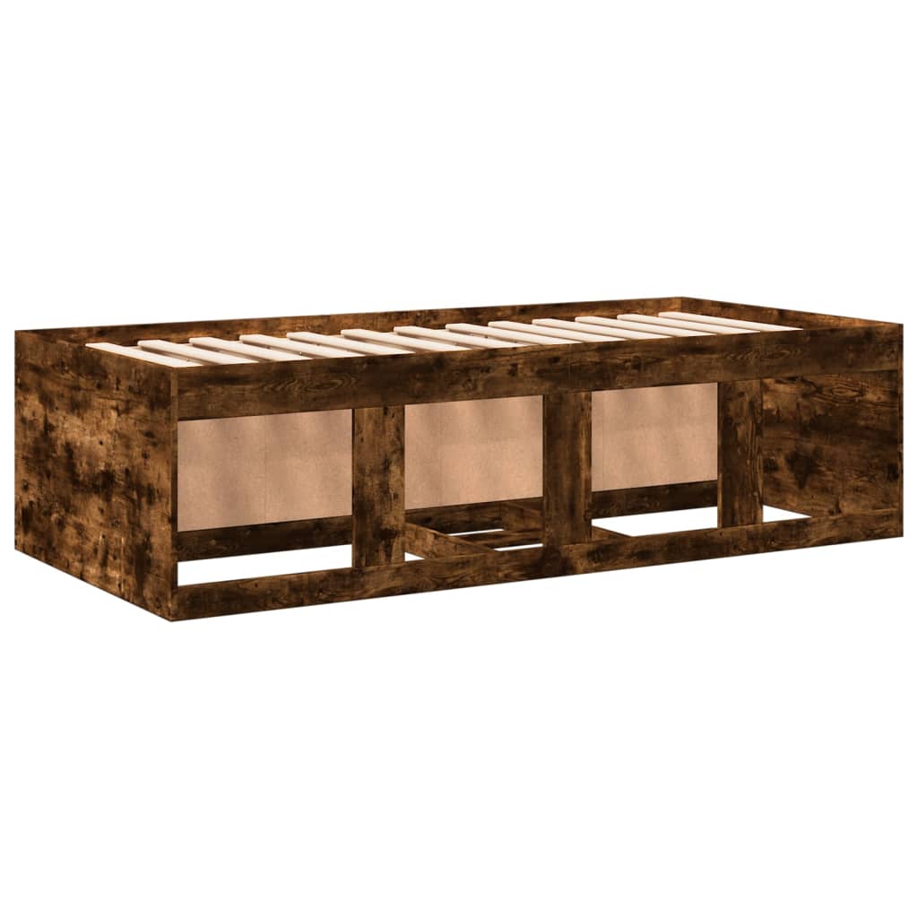Daybed | Smoked Oak | Engineered Wood | Single |  Storage  | Daybed