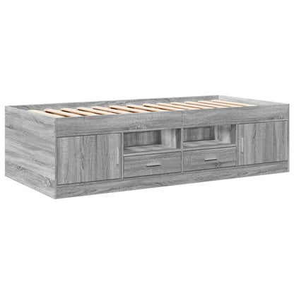 Daybed | Grey sonoma | Engineered wood | Single | Daybed | Rectangular