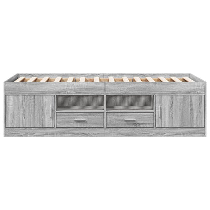 Daybed | Grey sonoma | Engineered wood | Single | Daybed | Rectangular