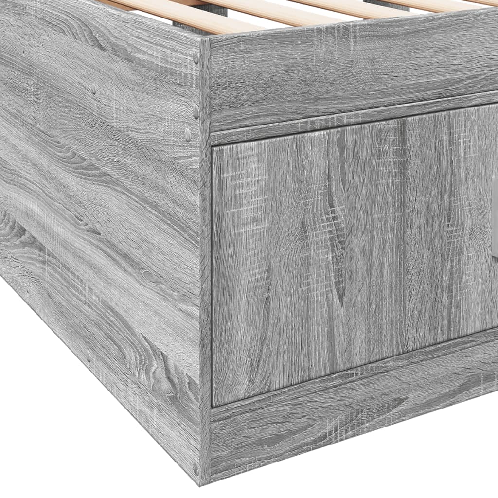 Daybed | Grey sonoma | Engineered wood | Single | Daybed | Rectangular