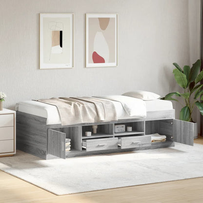 Daybed | Grey sonoma | Engineered wood | Single | Daybed | Rectangular