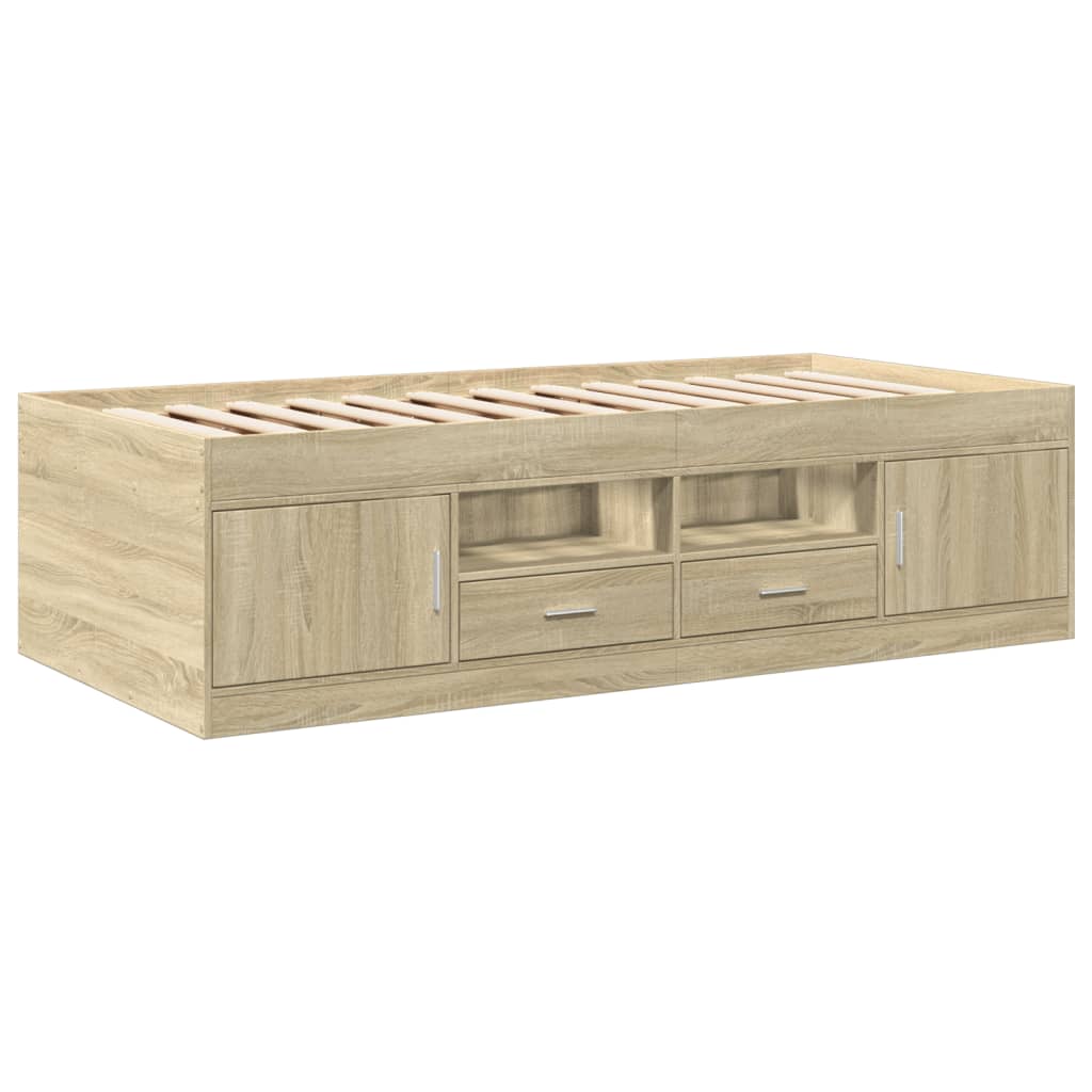 Daybed | Sonoma Oak | Engineered Wood, Plywood | Single | Daybed
