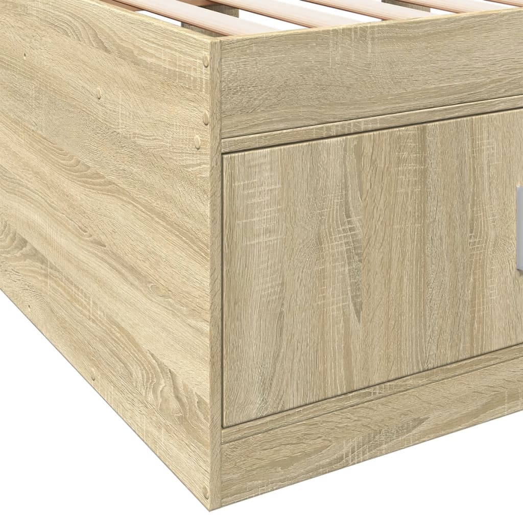 Daybed | Sonoma Oak | Engineered Wood, Plywood | Single | Daybed
