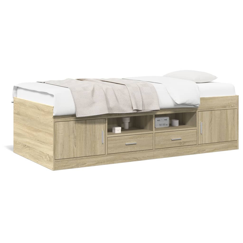 Daybed | Sonoma Oak | Engineered Wood | Single | Daybed | Rectangular