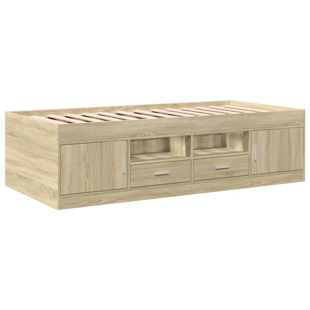 Daybed | Sonoma oak | Engineered wood | Small Single | Daybed