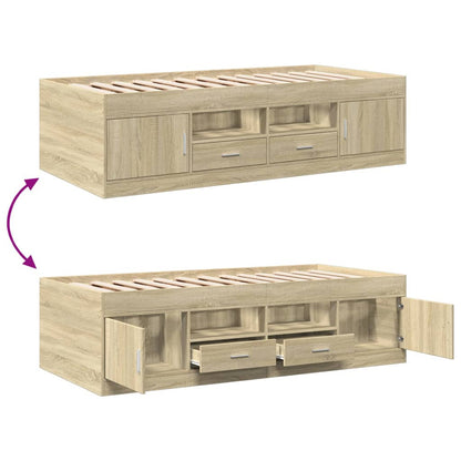 Daybed | Sonoma oak | Engineered wood | Small Single | Daybed