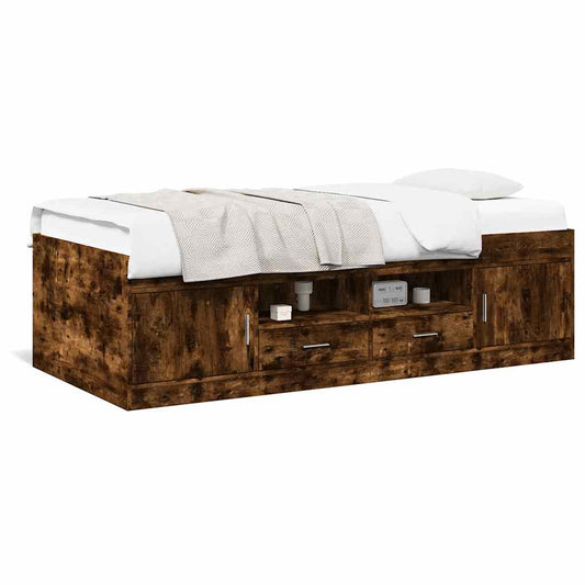 Daybed | Smoked Oak | Engineered wood | Small Single | Daybed