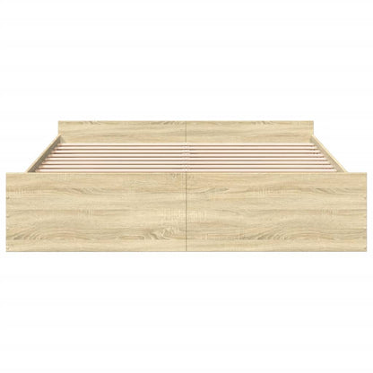 Bed Frame | Sonoma Oak | Engineered Wood | Double | Bed Frame