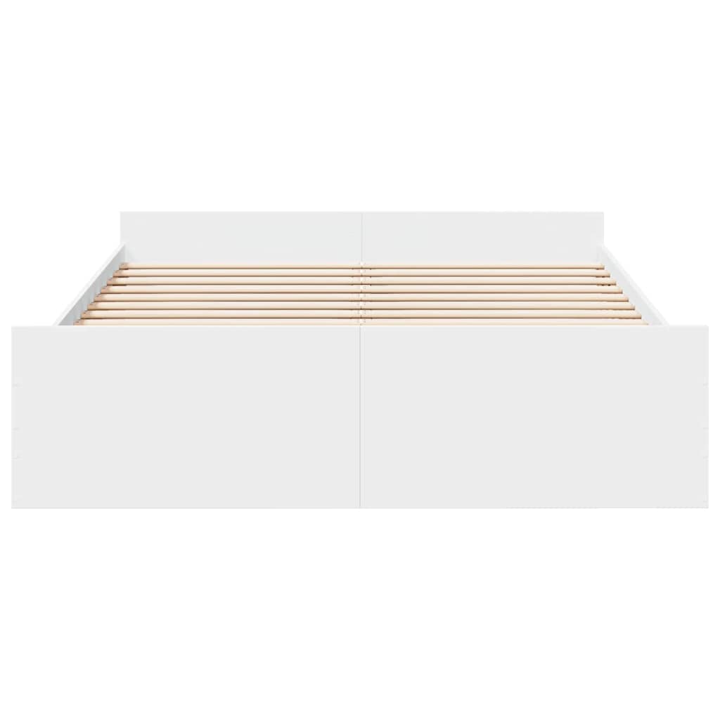 Bed Frame | White | Engineered wood | Double Bed | Bed Frame