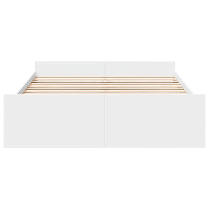 Bed Frame | White | Engineered wood | Double Bed | Bed Frame