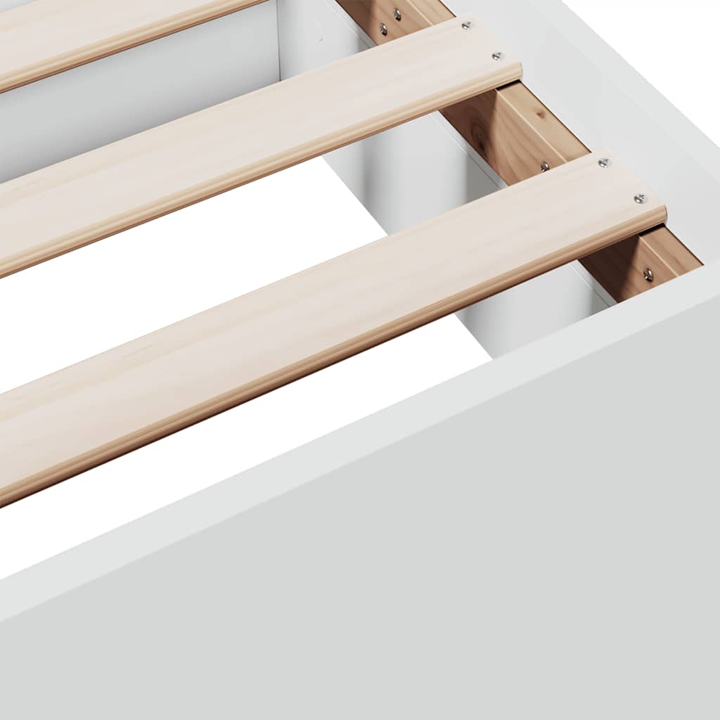 Bed Frame | White | Engineered wood | Double Bed | Bed Frame
