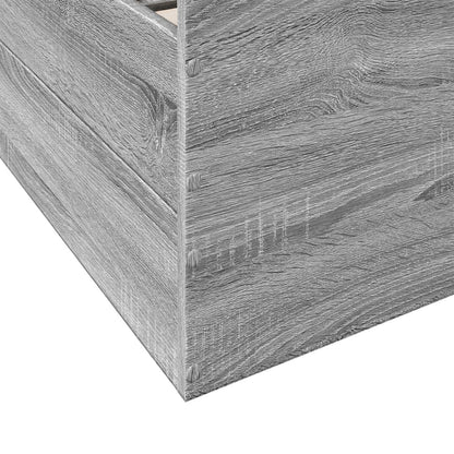 Bed Frame | Grey Sonoma | Engineered wood | 160 x 200 cm | Bed Frame