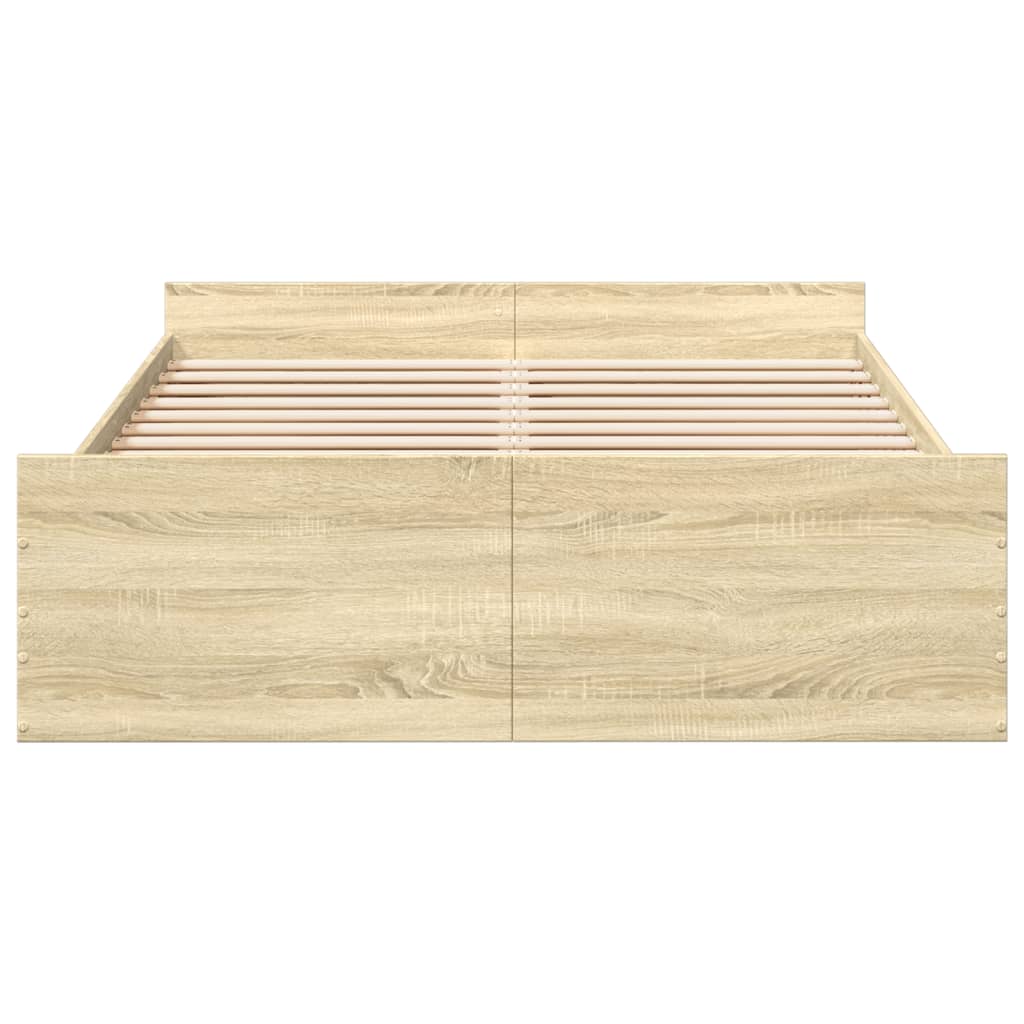 Bed Frame | Sonoma Oak | Engineered Wood | Double | Bed Frame
