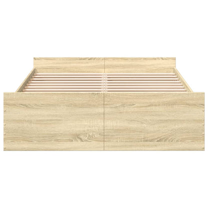Bed Frame | Sonoma Oak | Engineered Wood | Double | Bed Frame