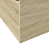 Bed Frame with Drawers Sonoma Oak 140x190 cm Engineered Wood