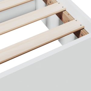 Bed Frame with Drawers White 100x200 cm Engineered Wood