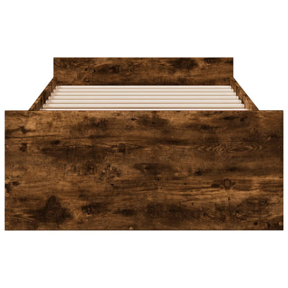 Bed Frame | Smoked Oak | Engineered wood, Plywood | Small Single