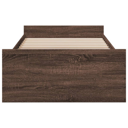 Bed Frame | Brown oak | Engineered wood | Small Single | Bed Frame