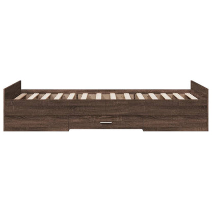 Bed Frame | Brown oak | Engineered wood | Small Single | Bed Frame