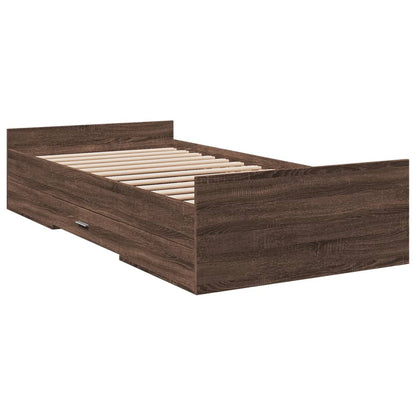 Bed Frame | Brown oak | Engineered wood | Small Single | Bed Frame
