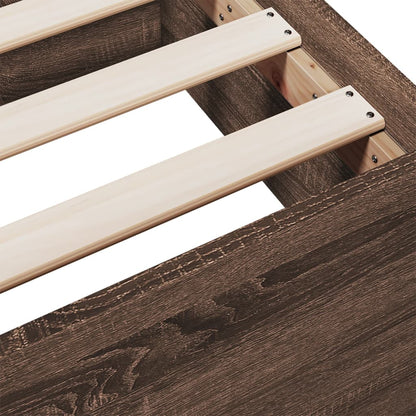 Bed Frame | Brown oak | Engineered wood | Small Single | Bed Frame