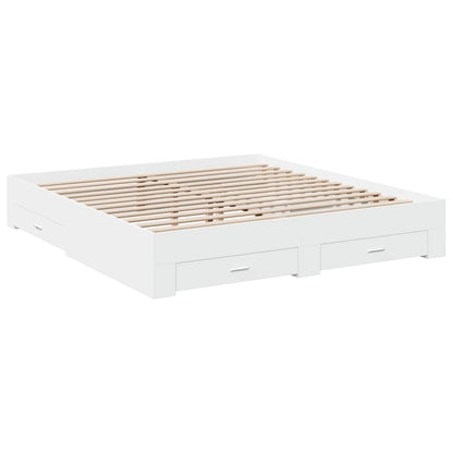Bed Frame | White | Engineered wood, Plywood | Super King | Bed Frame