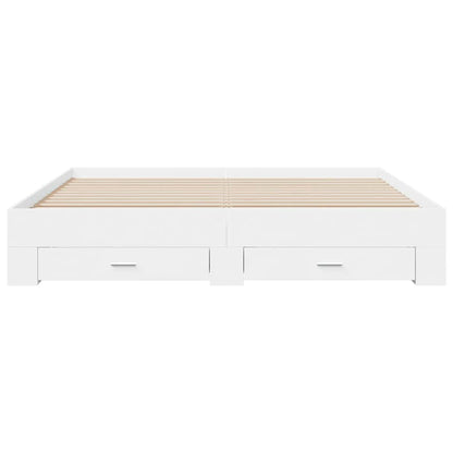 Bed Frame | White | Engineered wood, Plywood | Super King | Bed Frame