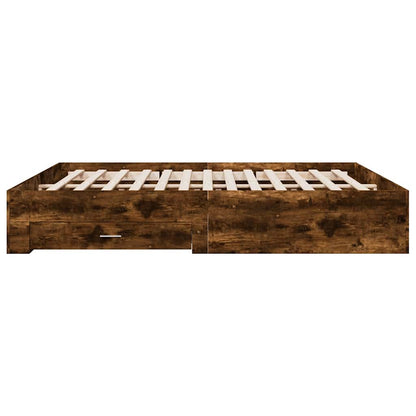 Bed Frame | Smoked Oak | Engineered Wood | Super King | Bed Frame
