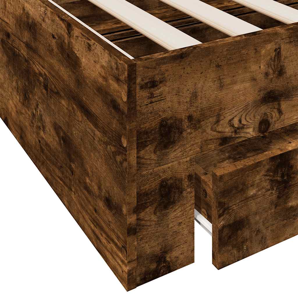 Bed Frame | Smoked Oak | Engineered Wood | Super King | Bed Frame