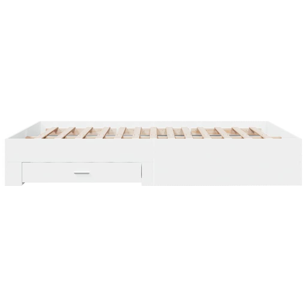 Bed Frame | White | Engineered wood and plywood | King Size | Bed Frame