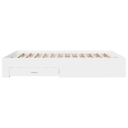 Bed Frame | White | Engineered wood and plywood | King Size | Bed Frame