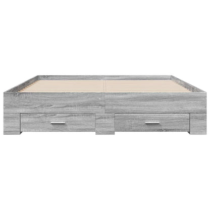 Bed Frame | Grey Sonoma | Engineered wood | King | Bed Frame