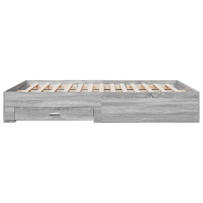 Bed Frame | Grey Sonoma | Engineered wood | King | Bed Frame