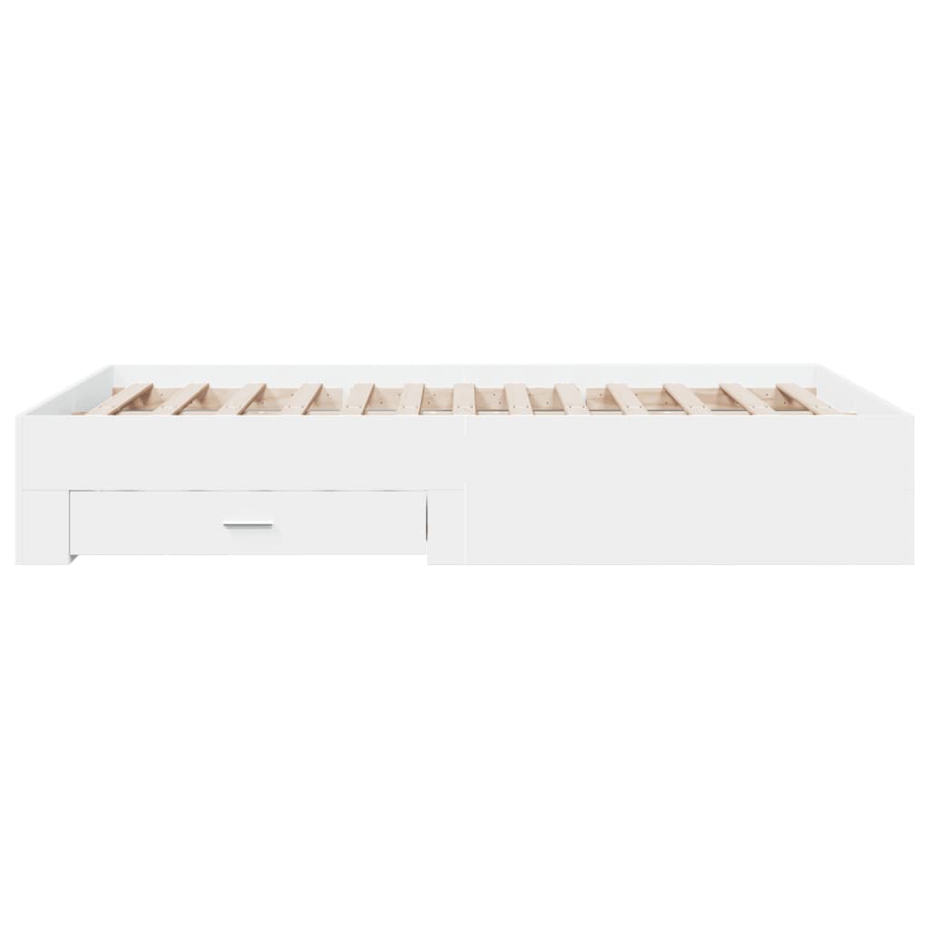 Bed Frame | White | Engineered wood, Plywood | Double | Bed Frame