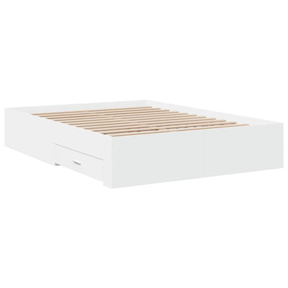 Bed Frame | White | Engineered wood, Plywood | Double | Bed Frame