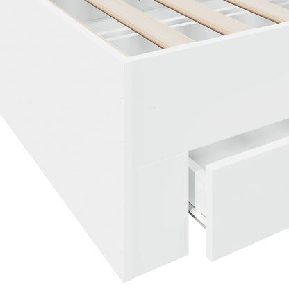 Bed Frame | White | Engineered wood, Plywood | Double | Bed Frame