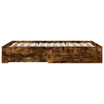 Bed Frame | Smoked Oak | Engineered Wood, Plywood | Double | Bed Frame