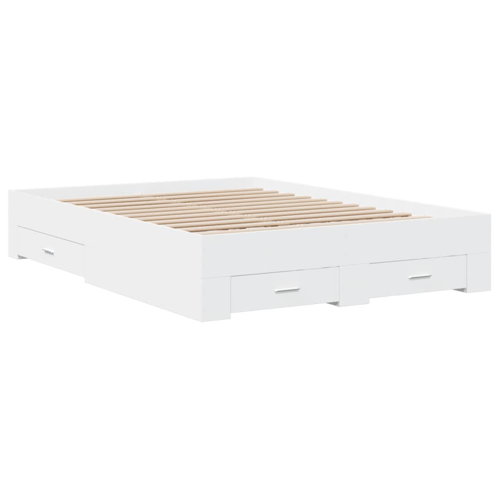 Bed Frame | White | Engineered wood | Small Double | Bed Frame