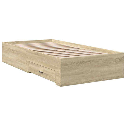 Bed Frame | Sonoma oak | Engineered wood | 100x200 cm | Bed Frame