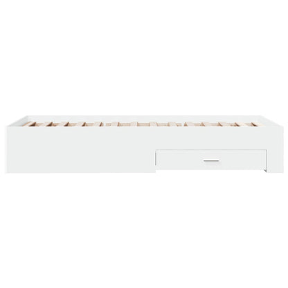 Bed Frame | White | Engineered wood | Single | Bed Frame | Rectangular