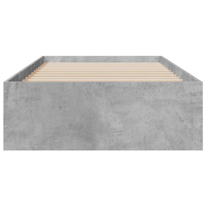 Bed Frame | Concrete grey | Engineered wood and plywood | Single