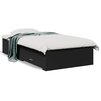 Bed Frame | Black | Engineered wood | Small Single | Bed Frame