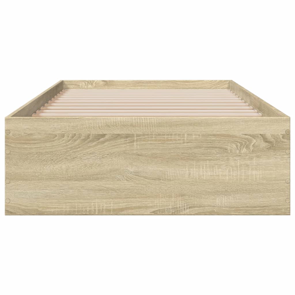 Bed Frame | Sonoma Oak | Engineered Wood | 75x190 cm Small Single