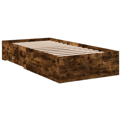 Bed Frame | Smoked Oak | Engineered Wood | Small Single | Bed Frame
