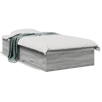Bed Frame | Grey Sonoma | Engineered wood | Small Single | Bed Frame